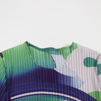 Robe plissée style Miyake en gros, en stock, prête à être expédiée, imprimé géométrique, robe d'été, vente en gros
