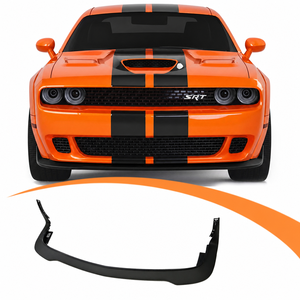 Alerón Delantero de Plástico PP Resistente con Textura Negra para <span class=keywords><strong>Dodge</strong></span> Challenger <span class=keywords><strong>Hellcat</strong></span> 2015-2023, Estilo Agresivo - Product Image 1