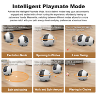 Robot Mascota con IA y Recarga Automática, Visión Nocturna a Todo Color de 4MP 1440P y 360° °   Cámara Interactiva Remota PTZ para Perros y Gatos