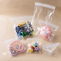 Decompressiespeelgoed Sieraden Klein artikel Transparante verpakking Zakje Knijpspeelgoed EVA Transparante zelfdichtende zak