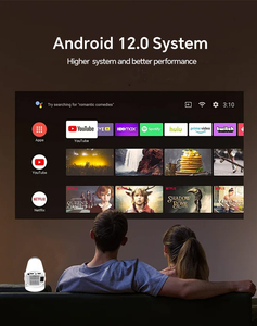 Proiettore Multimediale per Home Theater, Mini Proiettore Portatile Smart con WiFi 5G, Full HD 1080 <span class=keywords><strong>Max</strong></span> 4K, per Video e <span class=keywords><strong>Film</strong></span> all'Aperto - Product Image 4
