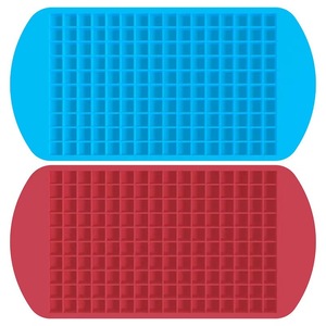 Bac à glaçons mini en silicone, 160 compartiments, forme carrée, résistant au congélateur, pour la préparation de petits glaçons - Product Image 1