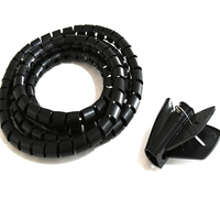 Bande de protection spirale pour câbles, gestion des câbles noir/blanc 10mm