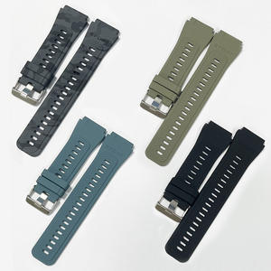 Correa de reloj de silicona suave de 22mm para <span class=keywords><strong>Casio</strong></span> Edific/535bk Series, hebilla de aguja de acero, Correa impermeable deportiva de goma para hombre - Product Image 1