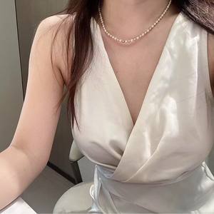 Perles arc-en-ciel Candy 4-5MM Ultra Exquises de Couleurs Mélangées, Presque Rondes, Légèrement Défectueuses, Brillantes à l'huile, Polyvalentes pour un Usage Quotidien, pour Colliers de Perles - Product Image 3