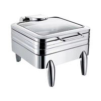 Matériel de restauration : Réchauds alimentaires, Ensemble de présentation rectangulaire pour buffet, Plat de maintien au chaud pour mariage