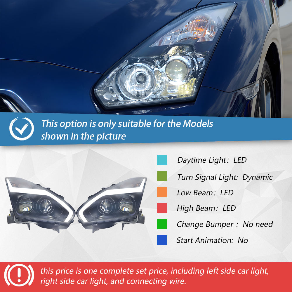 Headlight one set
