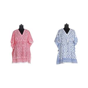 Caftán corto estampado, bonito - Product Image 1