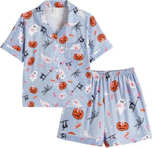 Set di indumenti da notte per bambini nuovo arrivo all'ingrosso Boutique per bambini estate <span class=keywords><strong>pigiama</strong></span> manica corta cartone animato per ragazze abbigliamento per la casa del bambino - Product Image 5