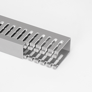 Câble ignifuge carré gris de PVC TrunkingTrough 30*30 câble rainurant électrique canal de câblage de fil de PVC - Product Image 6