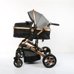 Leggero Deluxe 3-in-1 seggiolino auto da viaggio Full Size lino Jogging culla pieghevole trasporto <span class=keywords><strong>passeggino</strong></span> Combo - Product Image 2