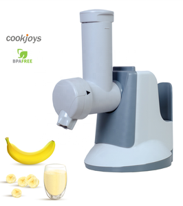 Sorbetière en ABS portable 2-en-1 Coupe-légumes et sorbetière manuel/électrique avec langue française pour usage domestique et camping-car - Product Image 5