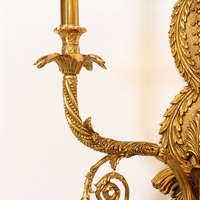 Applique murale LED classique européenne style château avec abat-jour en tissu et finition laiton antique pour salon