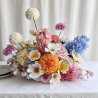 Fleurs artificielles au toucher réel, centre de table floral pour mariage, décorations personnalisables, arrangements de fleurs artificielles pour événements et mariages