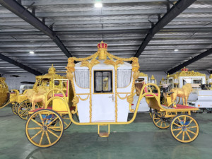 Nuevo Estilo HengYiSheng Henan Yiyang Carruaje de Calabazas Eléctrico para Bodas y Turismo, Estilo Cenicienta, para 4-6 Personas, Colores Personalizables - Product Image 4