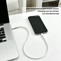 Cable de Carga Rápida USB C a 8 Pines, 1m 2m, USB 2.0, Cable de Datos con Cargador Rápido Tipo C de 8 Pines para Teléfonos Inteligentes/Tabletas