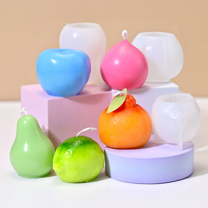 Dm1108 सिमुलेशन 3 डी फल मोमबत्ती मोल्ड केक बेकिंग बदसूरत नारंगी नींबू जिप्सम केक बेकिंग बदसूरत नारंगी नींबू जिप्सम सिलिकॉन मोल्ड - Product Image 2