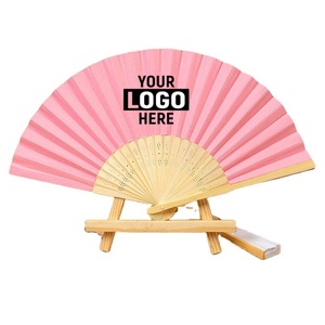 Summer Folding Hand Fans for <b>Wedding</b> & Party Japanese Chinese Vintage Style Bamboo Crafts Handheld Fans - Product Image 1