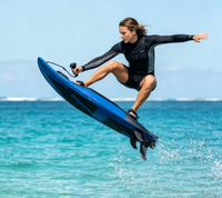Planche de surf électrique en fibre de carbone haute résistance, étanche, avec pompe et accessoires pour les sports nautiques et les loisirs