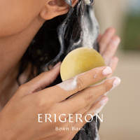 ERIGERON Bola de Belleza Vegana Todo en Uno - Champú OEM para la Caída del Cabello con Polvo de Calabaza, Fórmula Sólida para Uso Unisex
