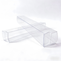 Boîte d'emballage rectangulaire transparente recyclable en PET/PVC sur mesure, impression UV, matériaux recyclés, logo personnalisé pour la pâtisserie et l'artisanat