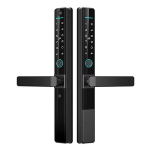 Serratura Intelligente a Doppia Impronta Digitale Impermeabile IP65 per Porte Scorrevoli in Vetro con Taglio Termico in Alluminio per Esterni - Product Image 2