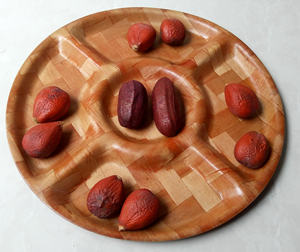 ถาด5ส่วน12 ''สำหรับถั่วผลไม้สลัดเป็นมิตรกับสิ่งแวดล้อมชาม/จานสำหรับเสิร์ฟ - Product Image 1