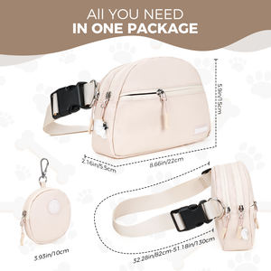 Coowone Hundemama-Tasche mit Kotbeutelspender, verstellbaren Umhängegurten, Zubehör für den Spaziergang mit dem Hund - Product Image 3