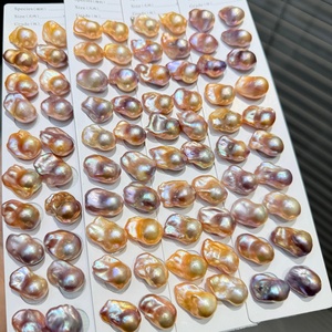 12-15mm Multi Color Alta Qualidade Grande Tamanho Grande Água Fresca de Água Doce <span class=keywords><strong>Fireball</strong></span> Nucleated Barroco Cultivadas Pérola Loose Pearls - Product Image 2
