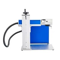 Machine de marquage au laser UV portable 3w 5w 10w avec accessoire rotatif pour verre, bouteilles de vin, Jpt