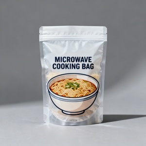 Logotipo y Código QR de Tamaño Personalizado para Rastreabilidad 135 ° Bolsa Esterilizada Apta para Microondas para Tofu, Guisos de Verduras y Comidas a Base de Plantas, Bolsa Retortable - Product Image 1