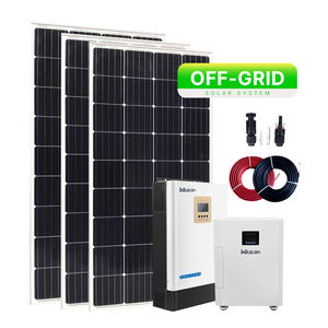 Système d'énergie solaire 5kw panneau solaire énergie domestique système de générateur hybride hors réseau pour la maison - Product Image 1