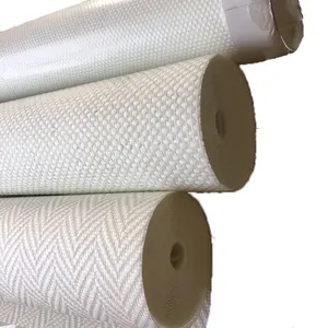 Kertas Dinding atau Penutup Dinding, Kain Tekstil Serat Kaca Tahan Panas Yang Bisa Dicat untuk Dekorasi Dinding