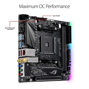 Tarjeta Madre <span class=keywords><strong>ASUS</strong></span> ROG STRIX <span class=keywords><strong>B450</strong></span>-I GAMING Usada, Compatible con CPU AMD Ryzen de Segunda Generación con Socket AM4, 32GB DDR4, Formato ITX - Product Image 3