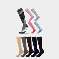 Chaussettes de ski chaudes d'hiver Hommes Femmes Coton Compression Snowboard Chaussettes de sport thermiques