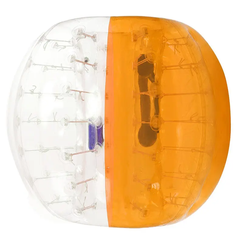 Burbuja gigante inflable de tamaño personalizado, parachoques de cuerpo de burbuja de vidrio transparente humano, pelota de aldaba, traje de fútbol