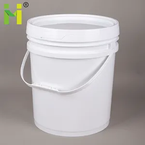 18L de cubo de plástico con pequeñas pico tapa pintura de aceite de cubo de plástico