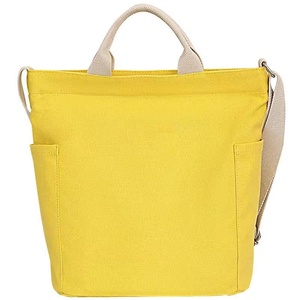 Solid Color Pure Cotton Canvas Tote <strong>Bag</strong> Oversized Minimalist Fashion Shoulder Carryall <strong>for</strong> College Students Washable <strong>Uni</strong> Student - Product Image 1