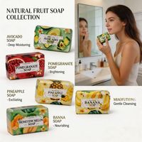 Savon Artisanal Parfumé aux Huiles Essentielles de Fruits 250g, Fabrication Française, Parfum Longue Durée, Nettoyage en Profondeur, OEM ODM