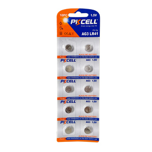 Pkcell <span class=keywords><strong>AG3</strong></span> tùy chỉnh pin với giá tốt nhất <span class=keywords><strong>AG3</strong></span> 1.5V <span class=keywords><strong>Alkaline</strong></span> nút di động LR41 pin khô cho đồng hồ - Product Image 1