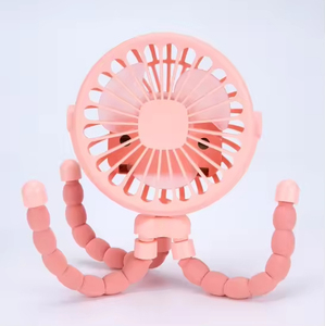 Ventilador de mano Octopus, ventilador para cochecito de bebé, ventilador de escritorio para dormitorio u oficina, recargable, plegable, mini ventilador eléctrico portátil - Product Image 3