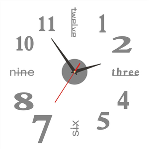 3D Wall Sticker <span class=keywords><strong>Clock</strong></span> Creative Home Decor soggiorno acrilico orologio fai da te - Product Image 5
