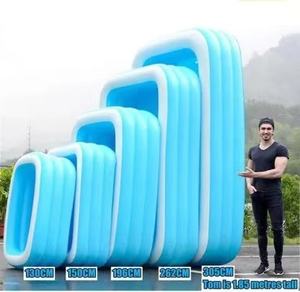 Piscine <span class=keywords><strong>gonflable</strong></span> <span class=keywords><strong>rectangulaire</strong></span> en PVC épais à prix avantageux pour enfants et adultes - Product Image 5