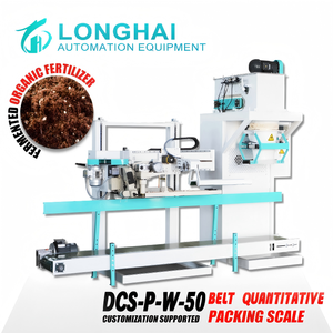 50kg Fertilizer Packing Scale Semi-Automatic Wood <b>Bagging</b> Machine with Sewing Machine - Product Image 1