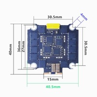 4-in-1 50A ESC pour FPV RC Drone CNC usiné en acier inoxydable Supports 3-6S Batterie Télémétrie Kit de pièces de rechange pour UAV FPV