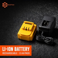 Perceuse électrique sans fil 18V, batterie lithium, kit de perceuse à vitesse variable, tournevis pour réparation à domicile et travaux de construction