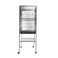 Nouvelle conception de cages pour oiseaux, grande cage à perroquets, cage d'élevage d'oiseaux économique, cage à oiseaux en métal spacieuse avec plateau