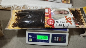 <span class=keywords><strong>ผม</strong></span>ถักโครเชต์แบบแอฟโฟรทวิสต์ 3 เท่า แบบยืดหยุ่นสำเร็จรูป <span class=keywords><strong>ผม</strong></span>สังเคราะห์สำหรับผู้หญิงผิวดำ - Product Image 3