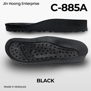 Jin Hoong C-885A para Niños, Suela de PVC Negra, Cómoda, Resistente al Agua, Ultraligera, Duradera, Antideslizante, Diseño Ligero, 38 mm - Product Image 2