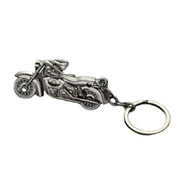 Porte-clés de moto vintage en alliage massif, étanche, forme 3D, roues fonctionnelles rotatives, compact et durable – Cadeau idéal pour les passionnés de motos